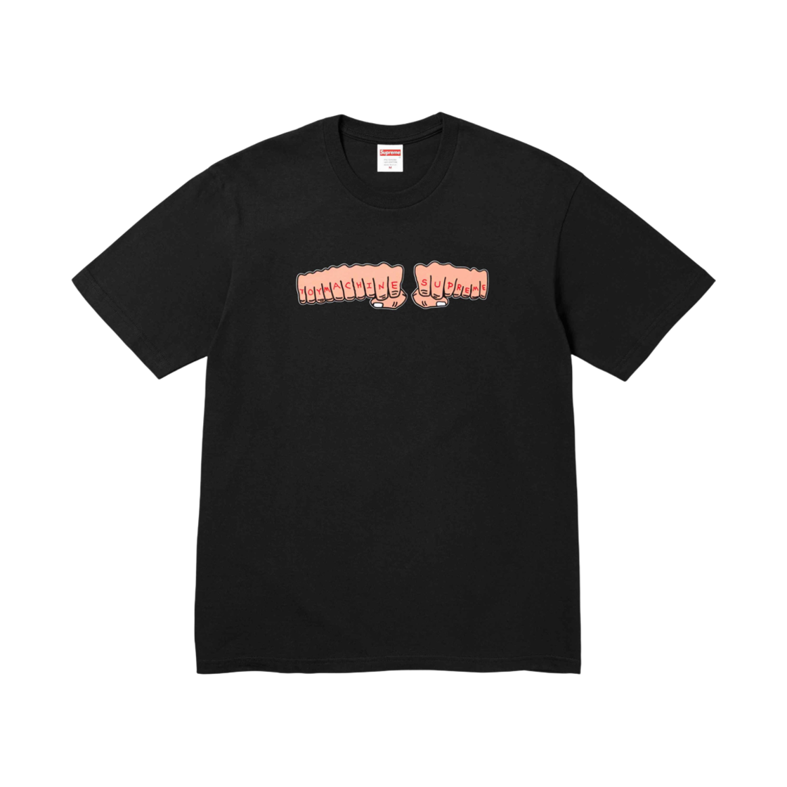 슈프림 x 토이 머신 피스트 티셔츠 블랙 - 24SS(Supreme x Toy Machine Fist T-Shirt Black - 24SS) - 1