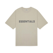 Essentials 3D Silicon Applique Boxy T-Shirt String Tan - 20SS