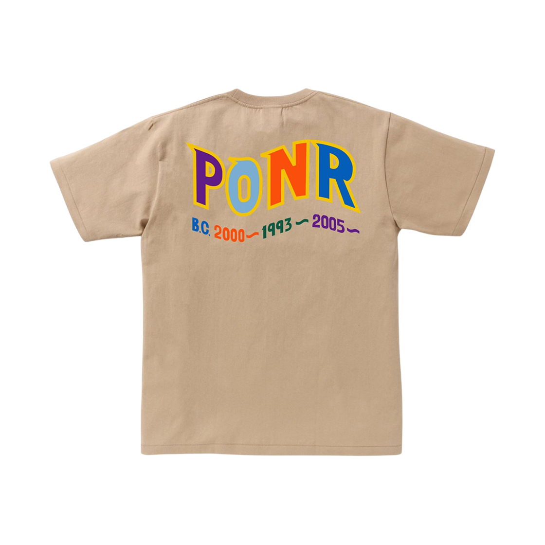 베이프 컬러 샤크 PONR 티셔츠 베이지(BAPE Colors Shark PONR T-Shirt Beige) - 2