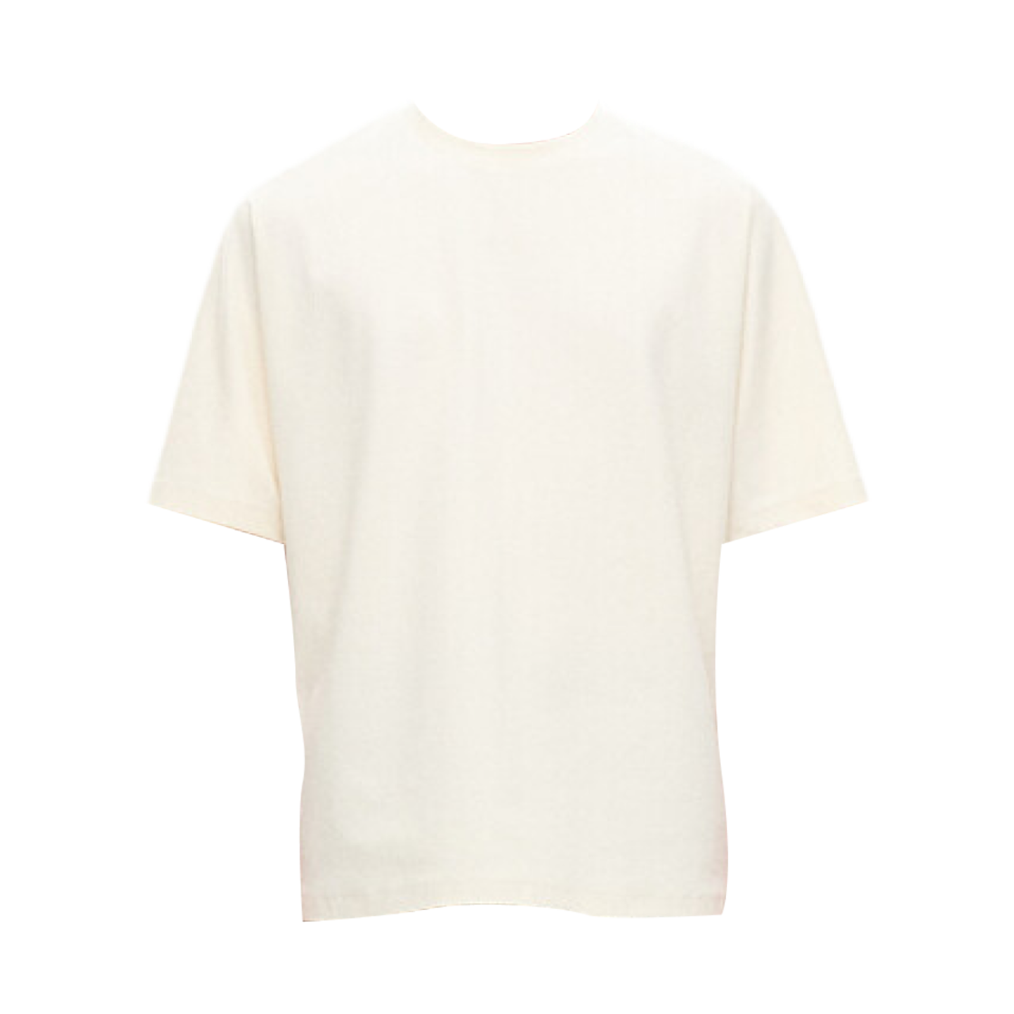 타임 옴므 하프 슬리브 라운드넥 티셔츠 크림(Time Homme Half Sleeve Round Neck T-Shirt Cream)