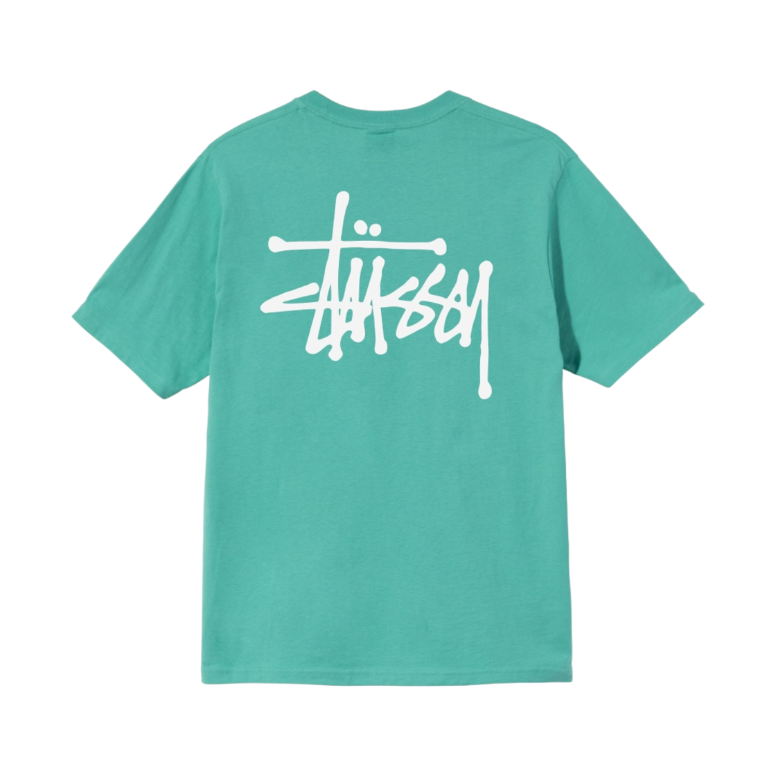 스투시 베이직 스투시 티셔츠 그린 2021(Stussy Basic Stussy T-Shirt Green 2021) - 1