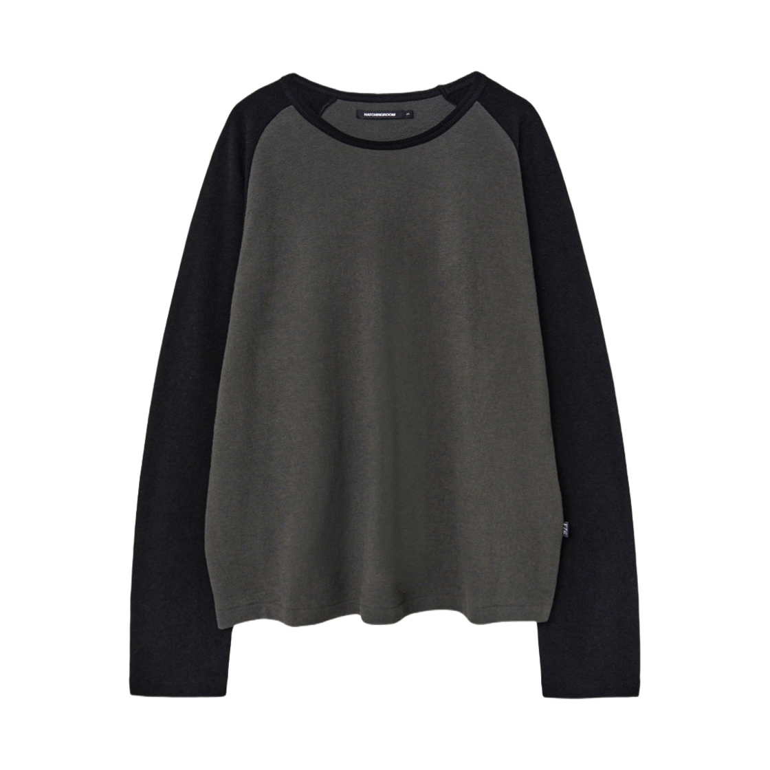 - Hatchingroom Raglan T-Shirt Black Moss Charcoal