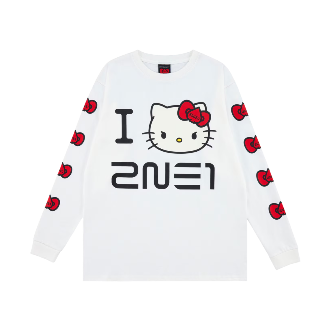【新品未使用】2NE1×HELLO KITTY コラボグッズ ロングTシャツ 2NE1×ハローキティ」限定コラボ登場！限定商品を見逃すな！ | 韓国