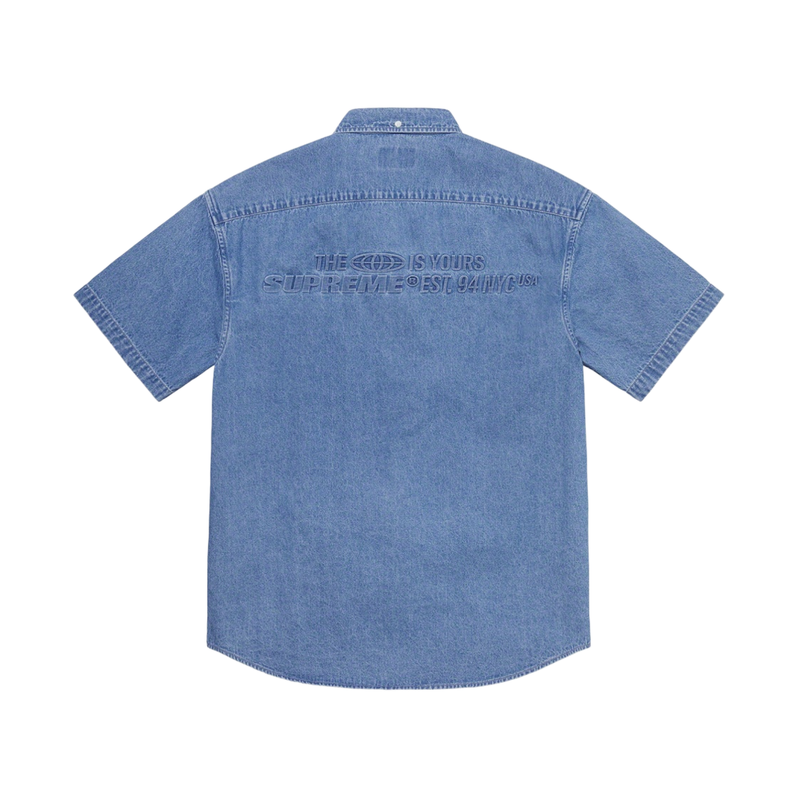 슈프림 엠보스 데님 숏슬리브 셔츠 블루 - 21SS(Supreme Embossed Denim S/S Shirt Blue - 21SS) - 2