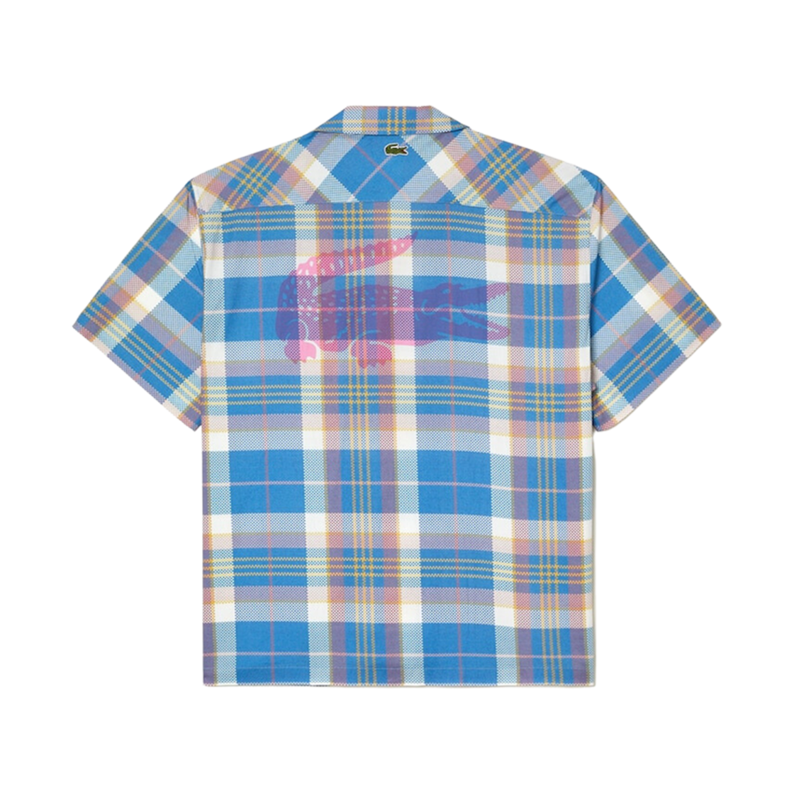라코스테 백 프린트 체크 셔츠 블루 화이트(Lacoste Back Print Check Shirt Blue White) - 2