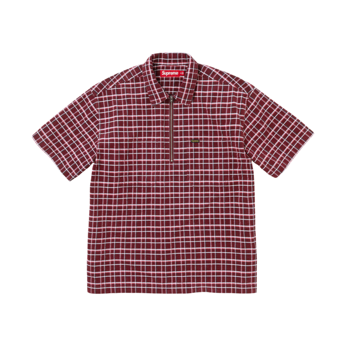 슈프림 체인 스티치 시폰 숏슬리브 셔츠 블랙 | Supreme | KREAM