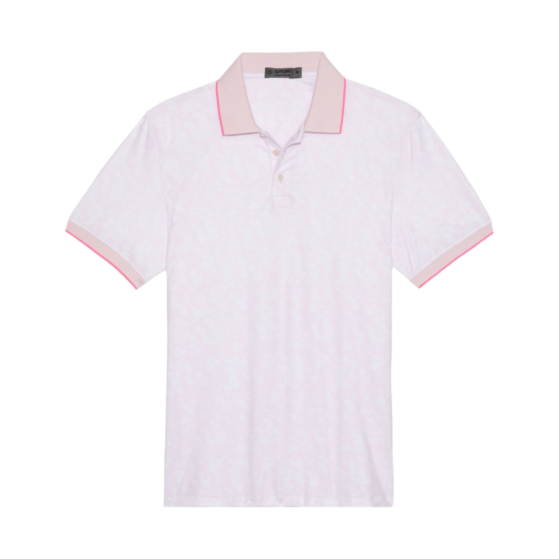 G4MS23K061 G/Fore Blossom Rib Collar Tech Jersey Slim Fit Polo Blush