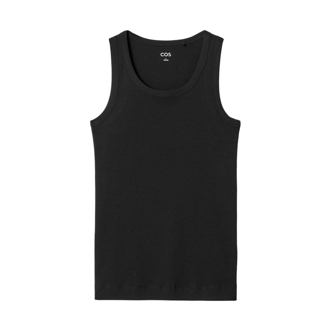 0888940009 (W) COS Ribbed Sleeveless Top Black