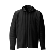 Homme Plisse Issey Miyake Surface Hoodie Black