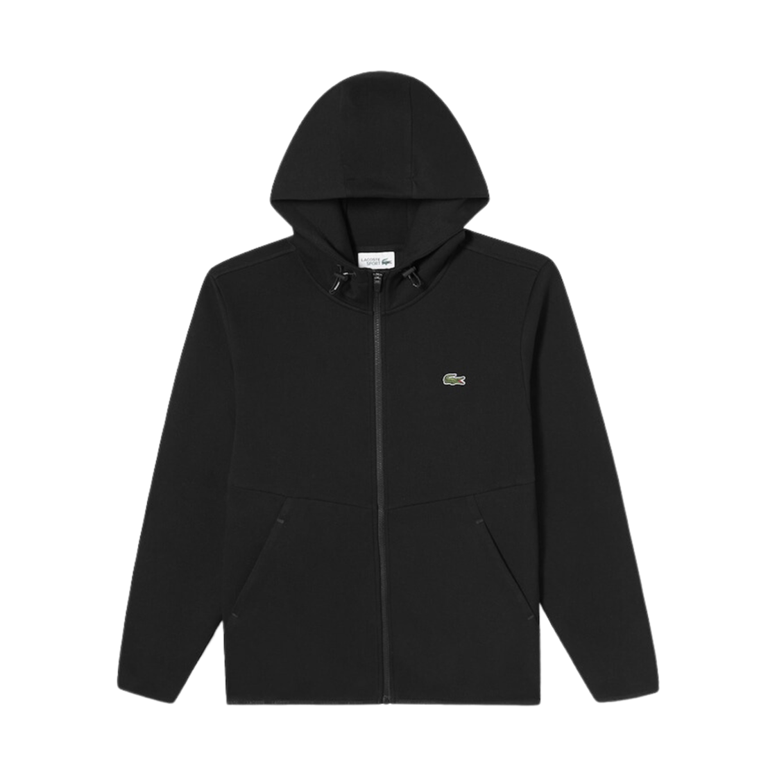 라코스테 테크니컬 셋업 후드 집업 블랙(Lacoste Technical Set Hoodie Zip-Up Black)