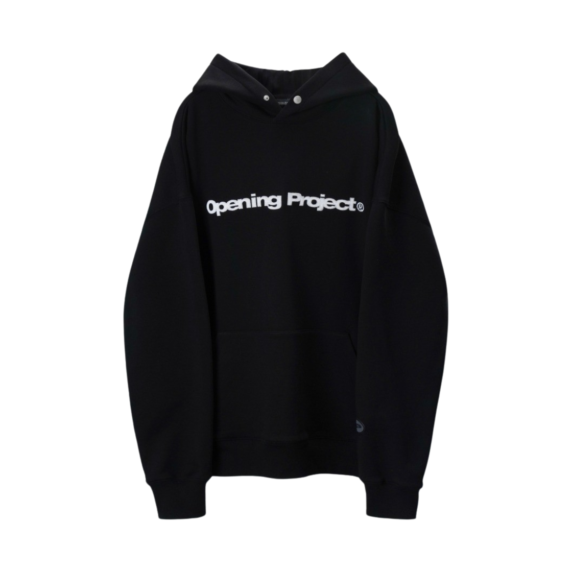 오프닝프로젝트 OP 로고 후디 블랙