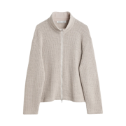 Our Legacy Shrunken Full Zip Polo Ivory