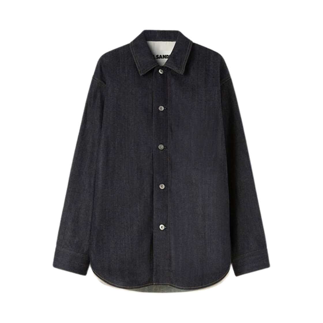 J23DL0101-J45041-405 Jil Sander Denim Shirt Dark Blue