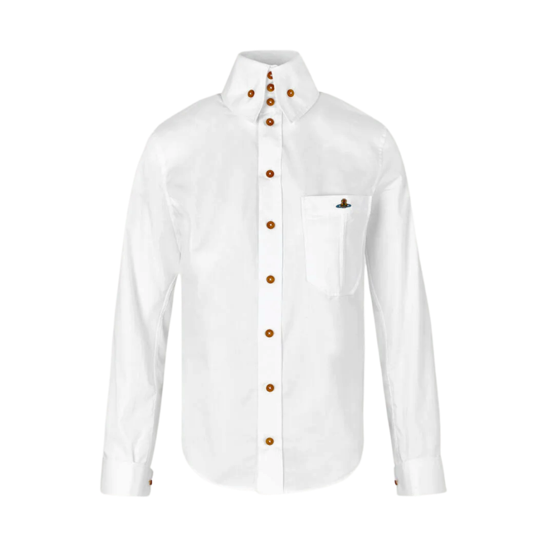 (W) 비비안 웨스트우드 클래식 크롤 셔츠 화이트((W) Vivienne Westwood Classic Krall Shirt White) - 1
