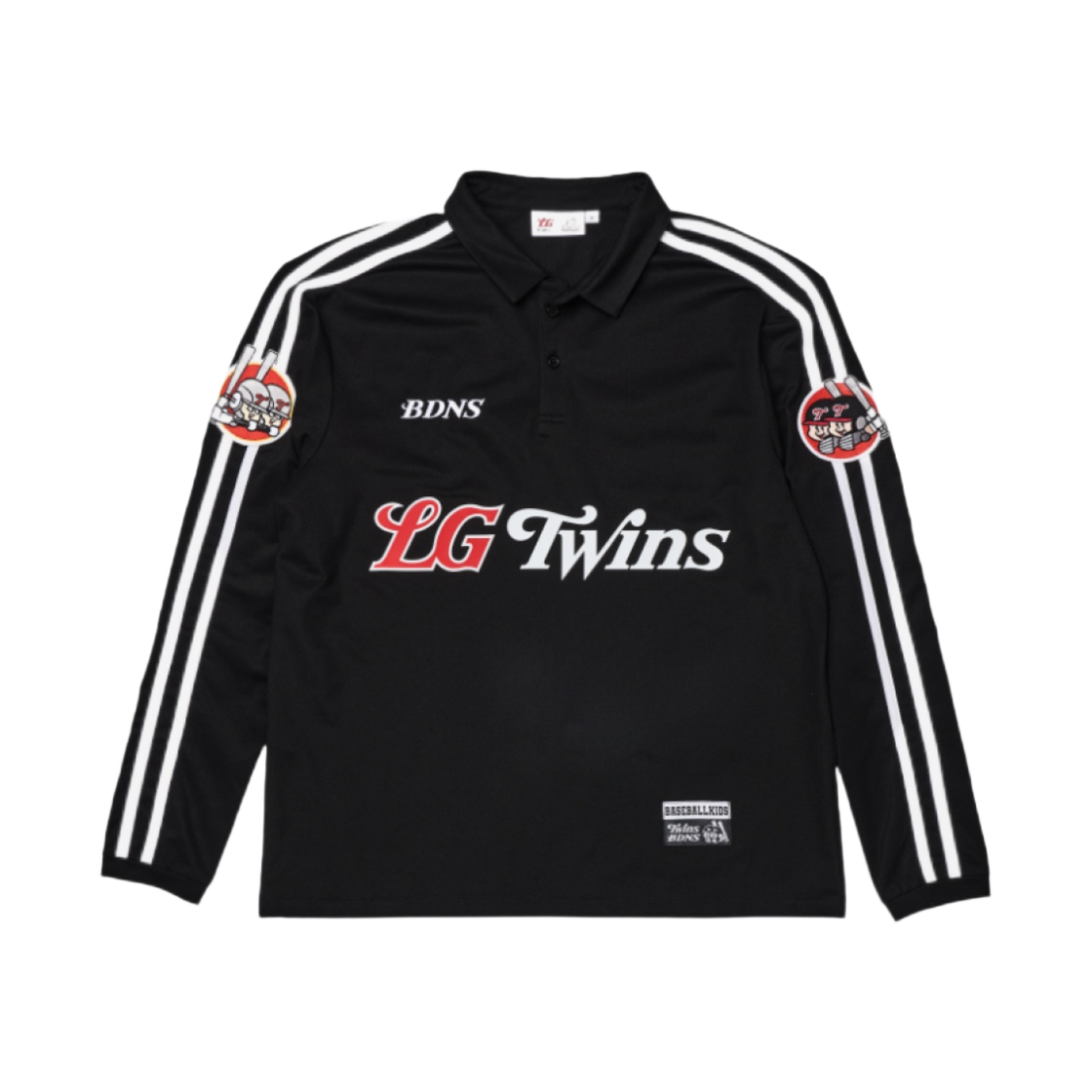 빠더너스 x LG 트윈스 롱슬리브 저지 블랙 (논 마킹 버전)(BDNS x LG TWINS Long Sleeve Jersey Black (Non Marking Ver.))