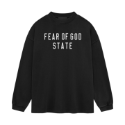 Essentials Heavy Long Sleeve T-Shirt Black - 24FW