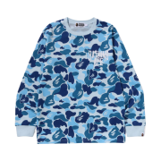 BAPE ABC Camo NYC One Point L/S T-Shirt Blue