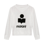 (W) Isabel Marant Kilsen Logo LS T-Shirt White - 23SS