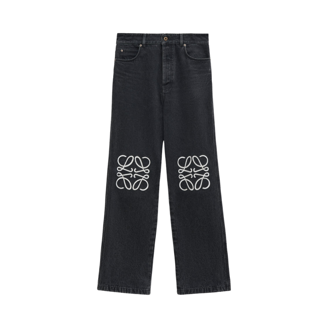 로에베 애너그램 배기 데님 진 블랙(Loewe Anagram Baggy Jeans in Denim Black)