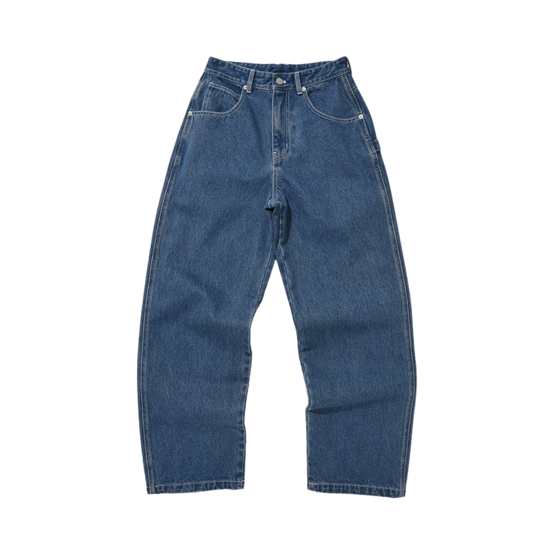 [트리플적립] 스웨이드 배기 데님 블루([트리플적립] Suade Baggy Denim Blue)