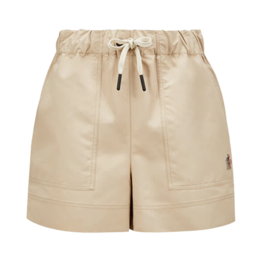 K1-098-2B00003-597SL-23P (W) Moncler Technical Froisse Shorts Beige - 25SS