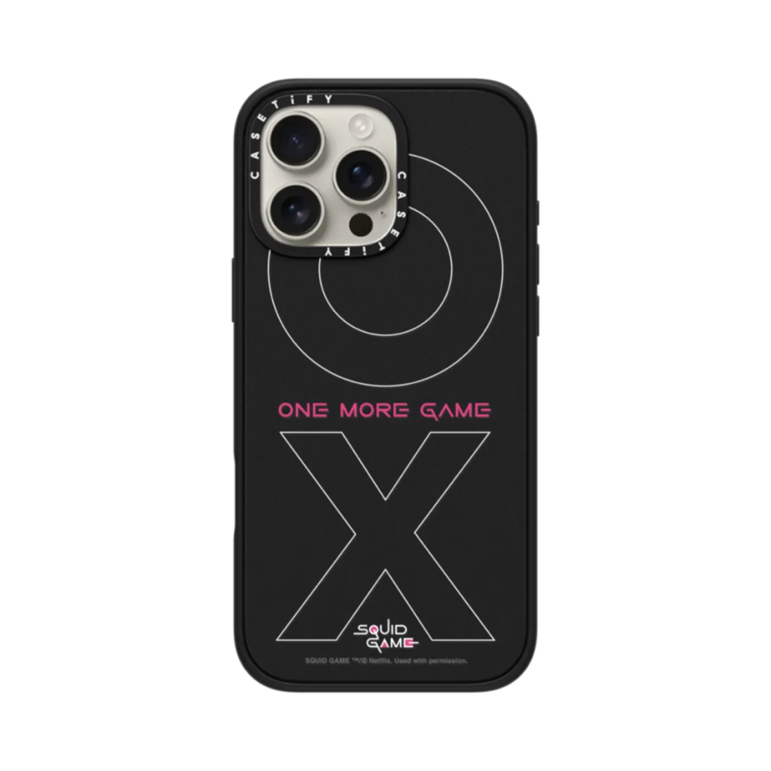 케이스티파이 x 오징어 게임 아이폰 XO 심볼 임팩트 케이스 블랙(Casetify x Squid Game iPhone XO Symbol Impact Case Black) - 3