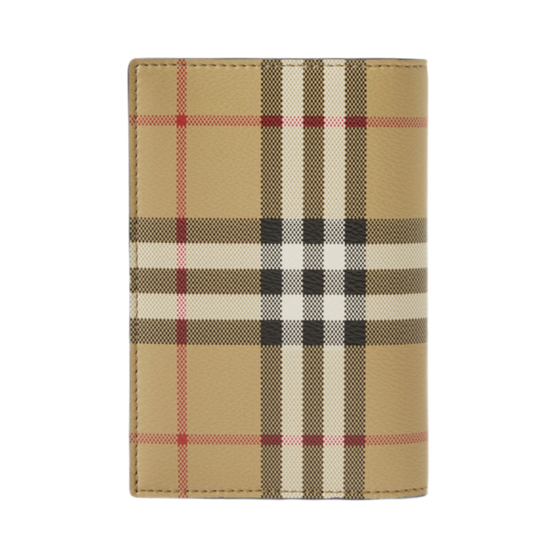 버버리 체크 레더 패스포트 홀더 아카이브 베이지(Burberry Check Leather Passport Holder Archive Beige) - 2