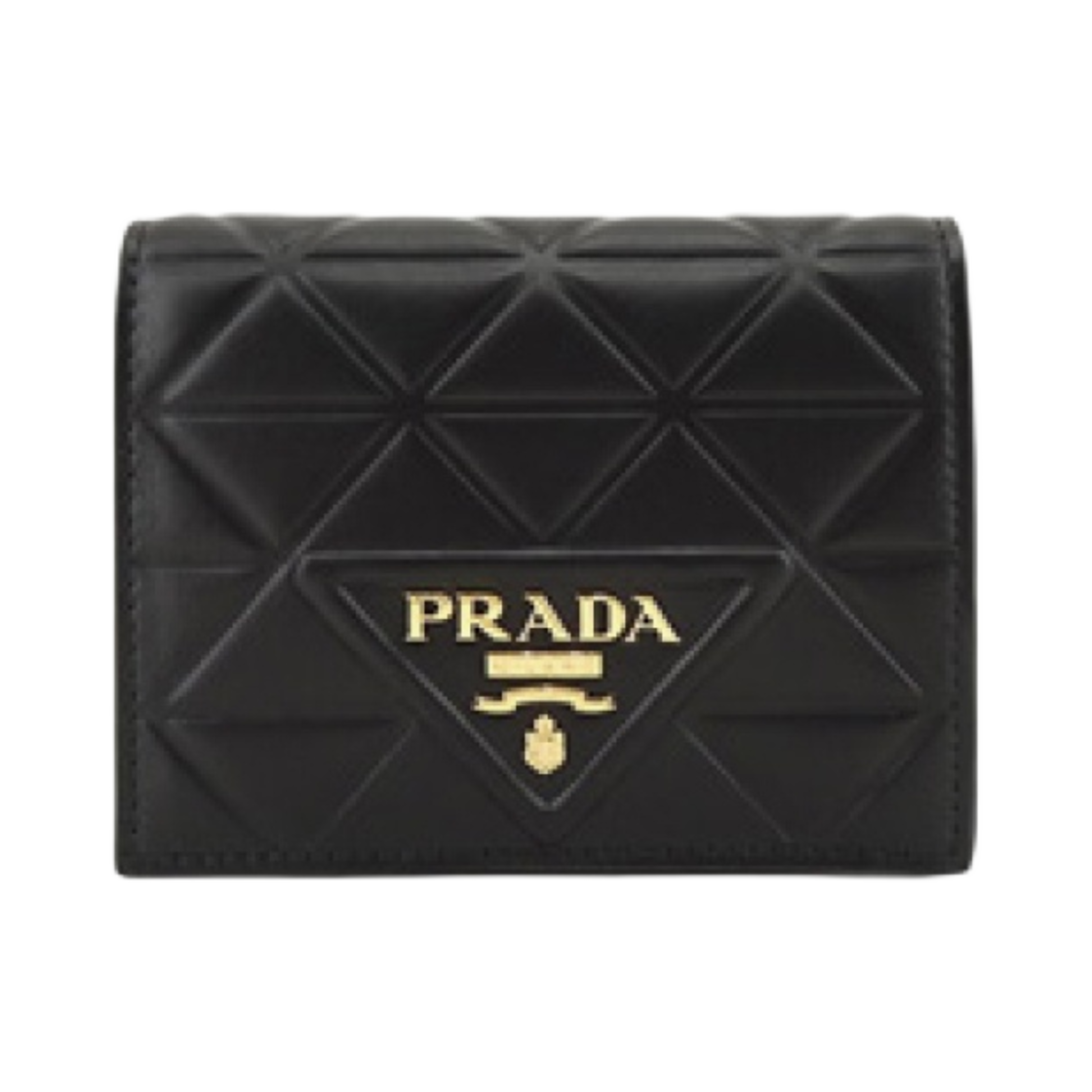 프라다 레더 지갑 블랙(Prada Leather Wallet Black) - 1
