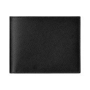 Hermes Citizen Twill Compact Wallet Epsom & Noir Bleu Nuit Bleu Zanzibar