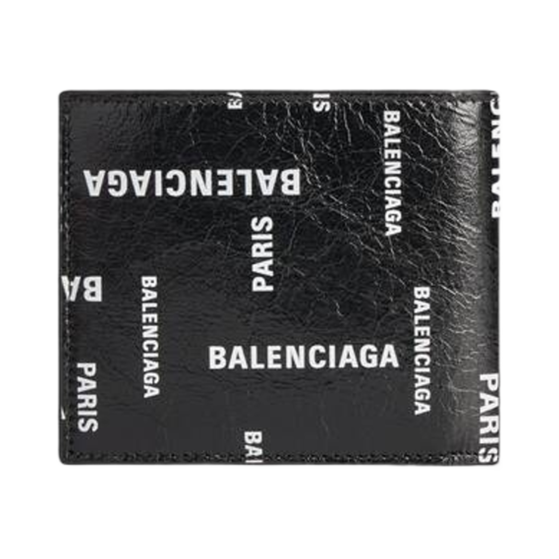 발렌시아가 캐쉬 스퀘어 반지갑 Bal 파리 올오버 블랙(Balenciaga Cash Square Folded Wallet Bal Paris Allover Black) - 3