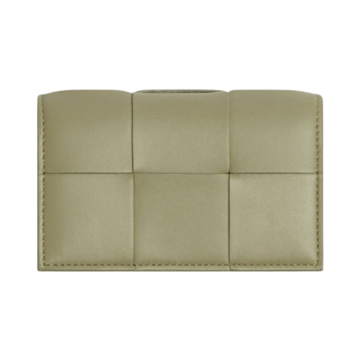 Bottega Veneta Cassette Business Card Case Travertine