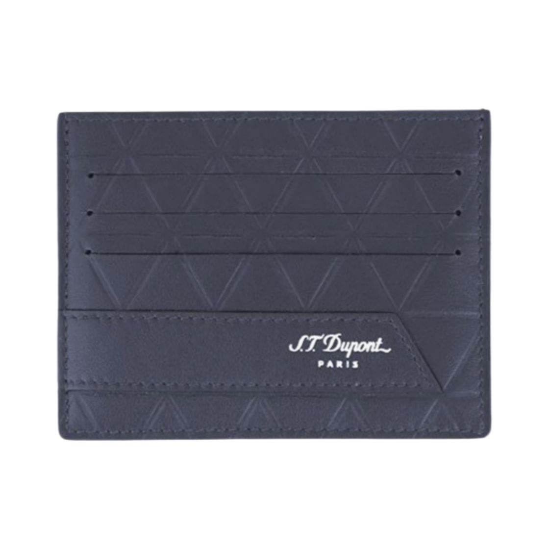 161609 S.T. Dupont Firehead Card Holder Blue
