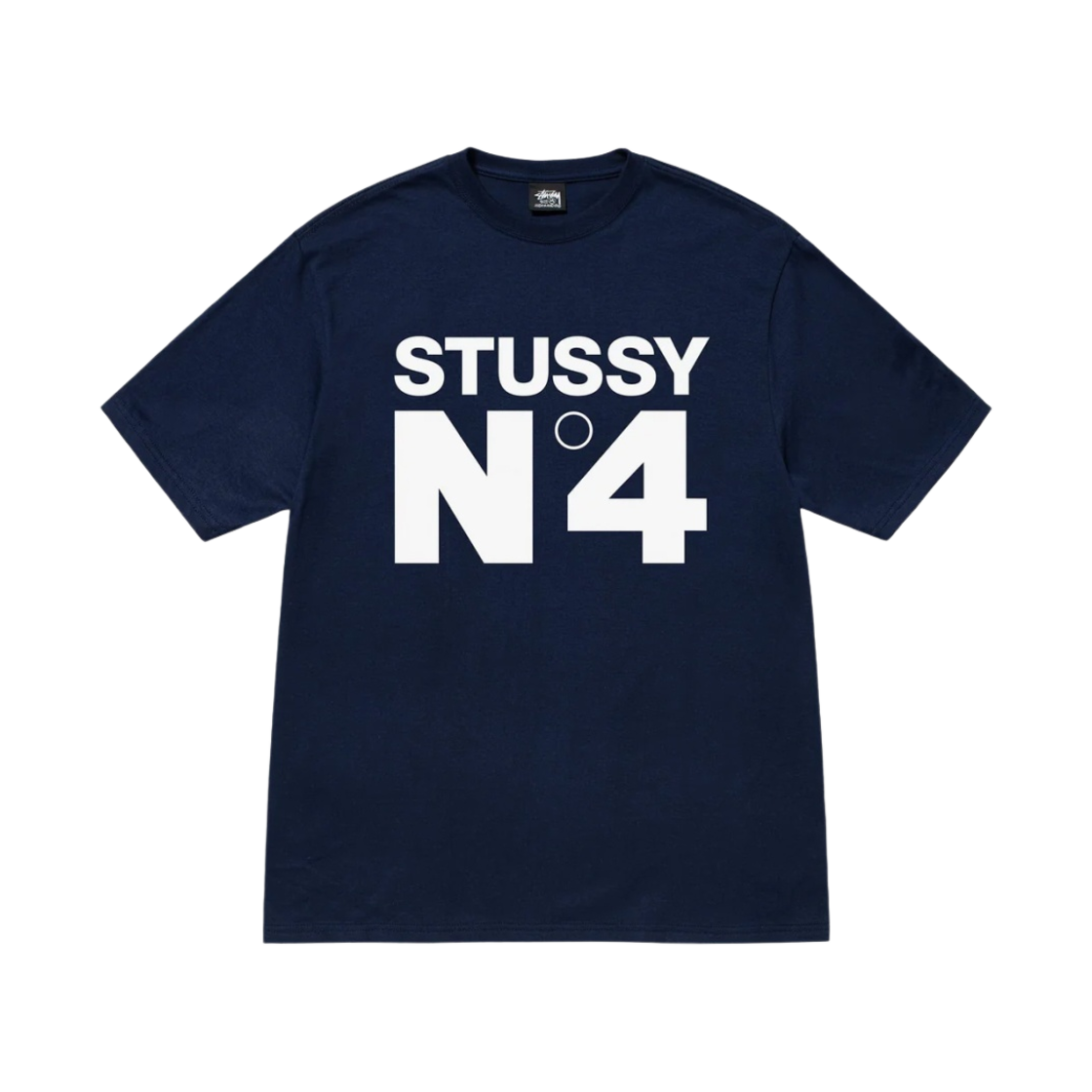스투시 NO.4 티셔츠 네이비(Stussy NO.4 T-Shirt Navy) - 1