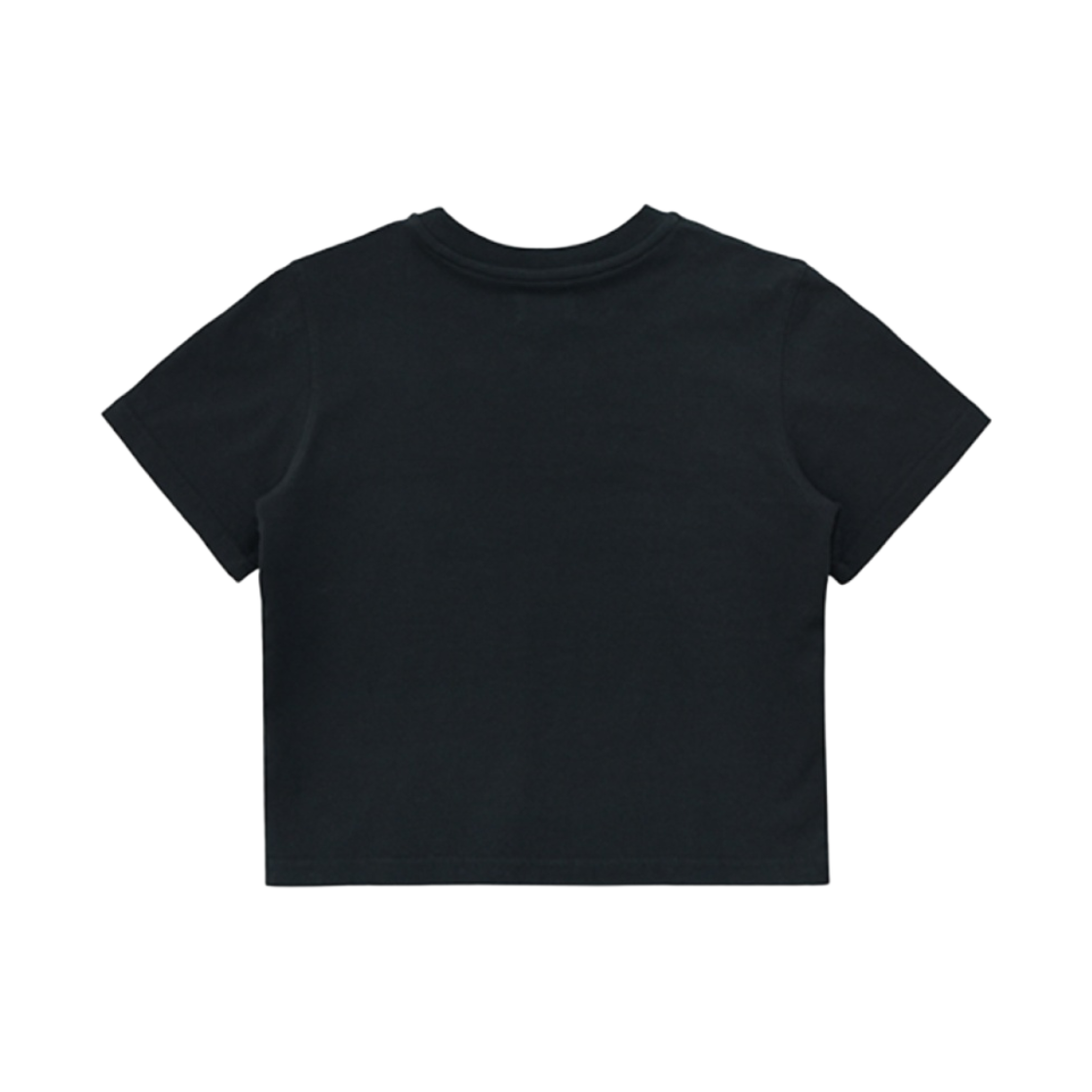 (W) 에이이에이이 x 트리밍버드 웹 로고 크롭 티셔츠 블랙((W) Aeae x Treemingbird Web Logo Crop T-Shirt Black) - 2