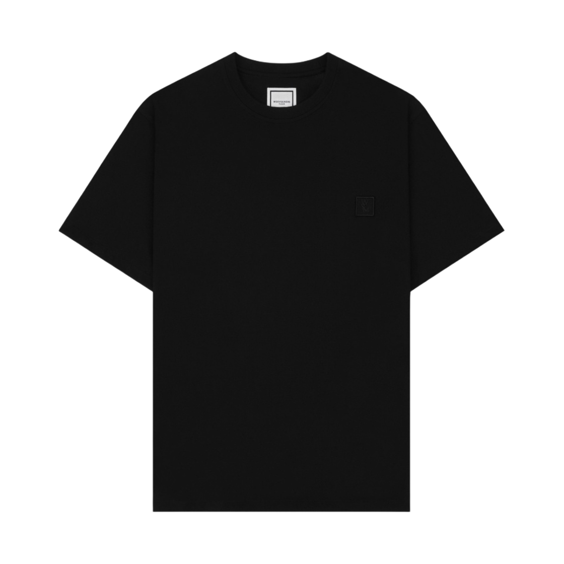 ☆韓国人気☆フェード フラワー Tシャツ/WOOYOUNGMI☆ 우영미 플라워 프린트 백로고 티셔츠 블랙 - 23FW | Wooyoungmi