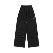 MUCENT Doubleknee Damage Painter Washing Pants Black