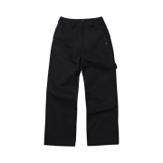 (W) Mischief Apron Pocket Work Pants Black