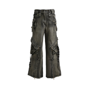 No/Faith Studios Cargo Denim Pants Green