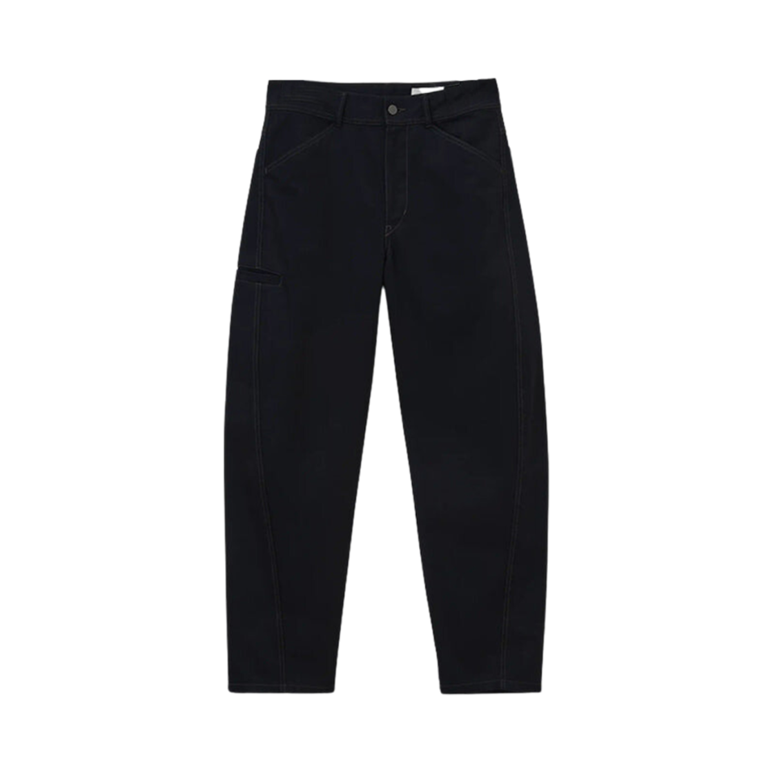PA1102-LD1000-999 Lemaire Twisted Workwear Pants Black