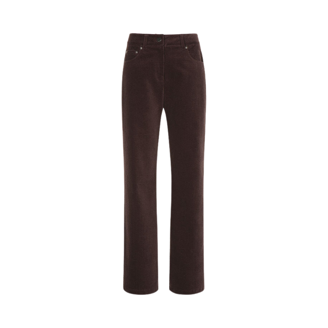 (W) 루에브르 코듀로이 스트레이트 팬츠 브라운((W) Loeuvre Corduroy Straight Pants Brown)