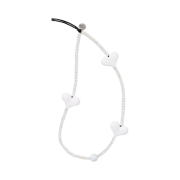 String Ting Snow Candy Love Heart Wristlet Phone Strap