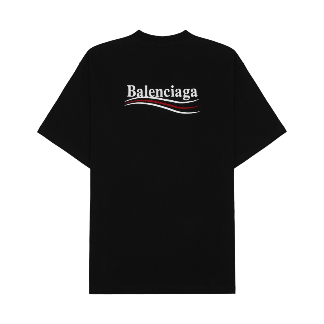 발렌시아가 폴리티컬 캠페인 라지 핏 티셔츠 블랙(Balenciaga Political Campaign Large Fit T-Shirt Black)