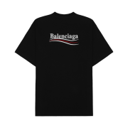 Balenciaga Political Campaign Large Fit T-Shirt Black