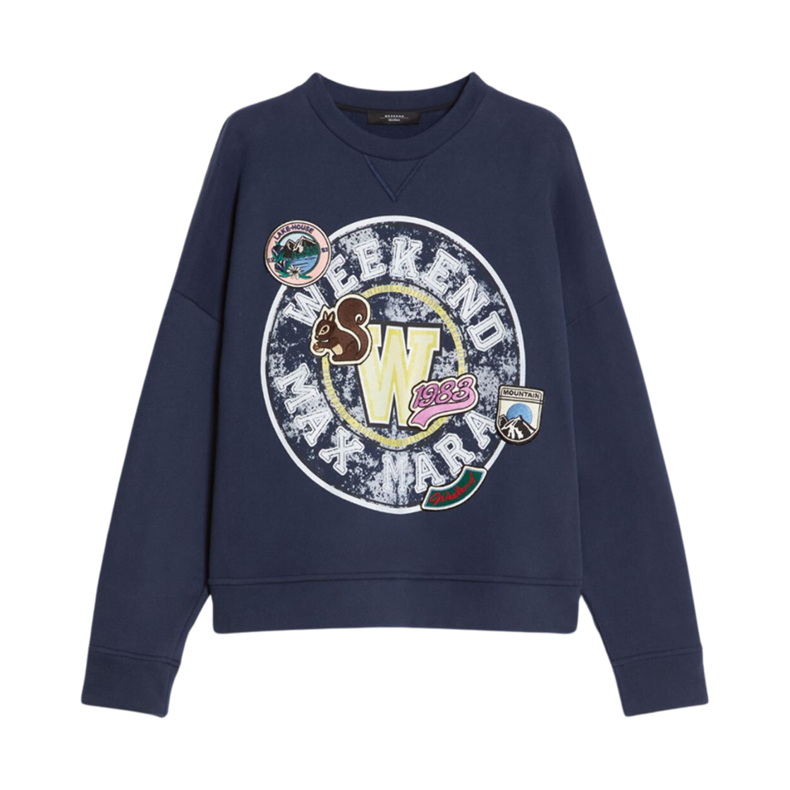 MEDEA-001 (W) Weekend Max Mara Medea Organic Cotton Sweatshirt Navy