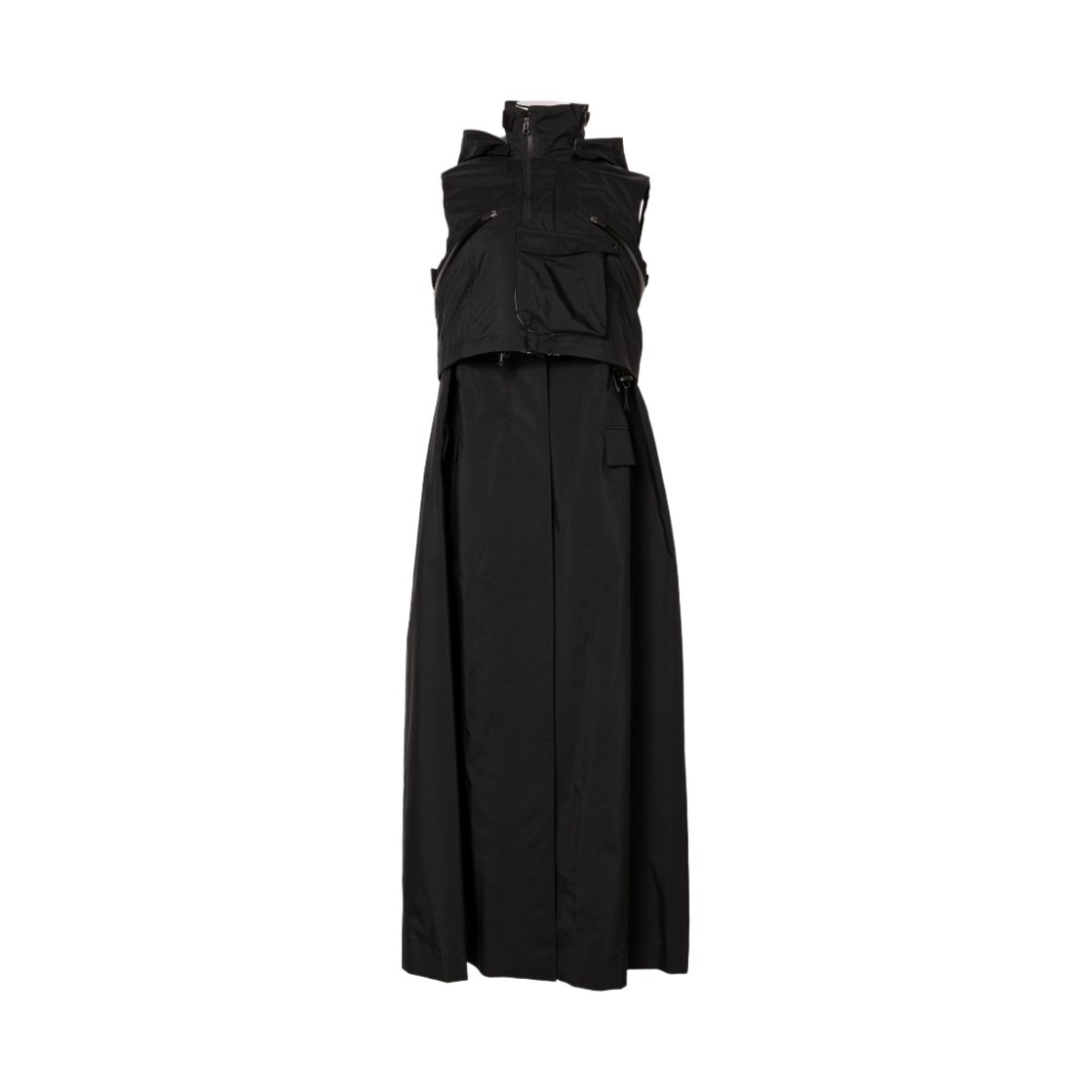 (W) 사카이 x 아크로님 트렌치 드레스 블랙((W) Sacai x Acronym Trench Dress Black)