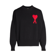 AMI de Coeur Oversize Sweater Black - 21FW