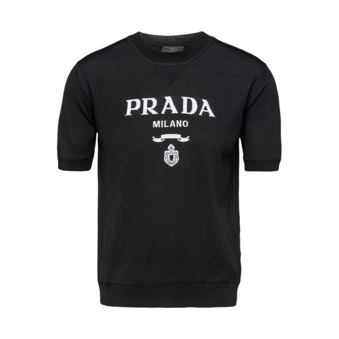 프라다 슈퍼파인 울 크루넥 스웨터 블랙(Prada Superfine Wool Crewneck Sweater Black) - 1