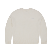 Corteiz Crochet Applique Knit Crew Off White