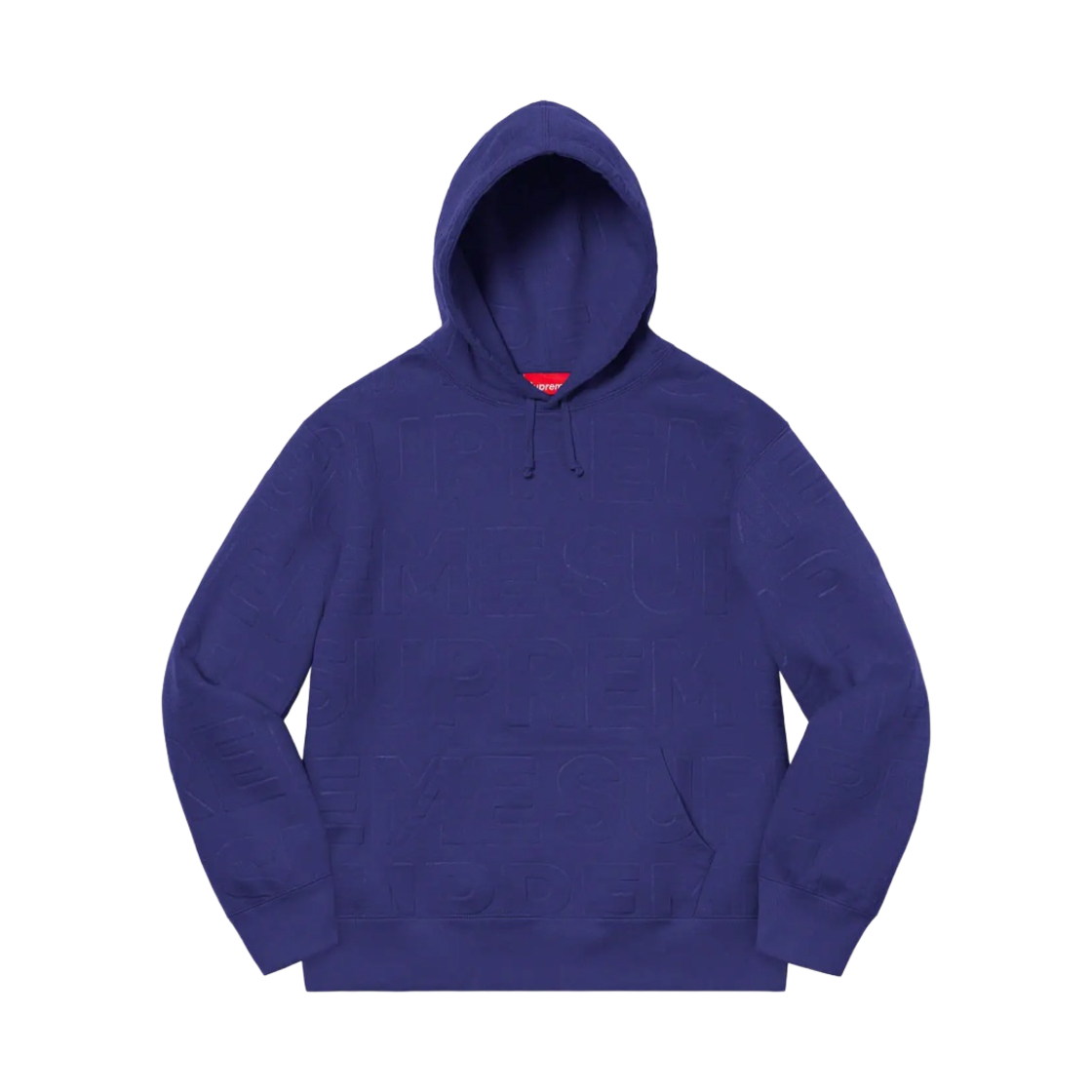슈프림 엠보스 로고 후드 스웨트셔츠 워시드 네이비 - 21SS(Supreme Embossed Logos Hooded Sweatshirt Washed Navy - 21SS) - 1