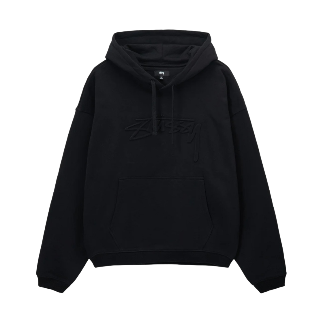 스투시 릴렉스드 오버사이즈드 후드 블랙